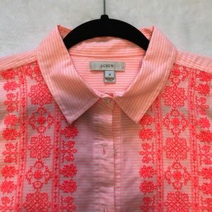 J crew popover blouse
